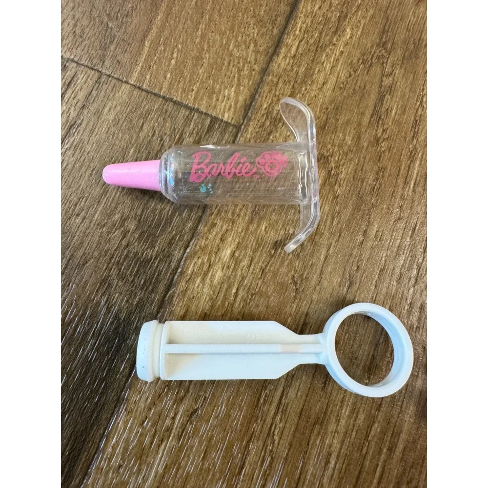 Barbie Hug N Heal Pet Doctor Kit Lot Vet Replacement Thermometer Syringe Blanket